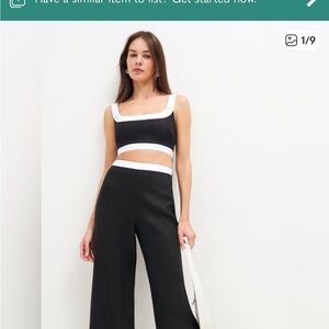 Reformation Alma 2 piece linen set